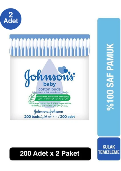 Johnson's Kulak Temizleme Çubuğu 200LÜ X2