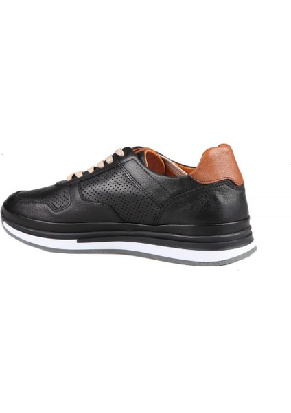 17397 Hakiki Deri Siyah Erkek Günlük Ayakkabı fırsatları