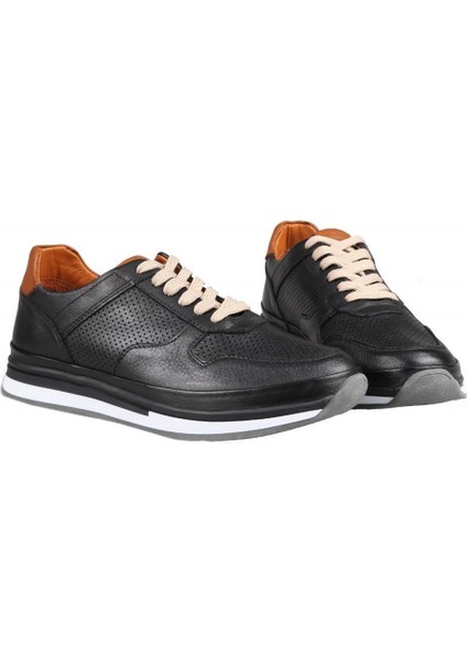 17397 Hakiki Deri Siyah Erkek Günlük Ayakkabı indirimleri