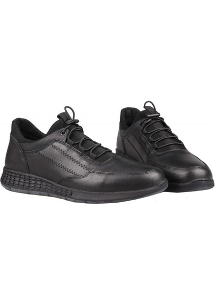 3Y9494 Hakiki Deri Siyah Erkek Günlük Ayakkabı indirimleri