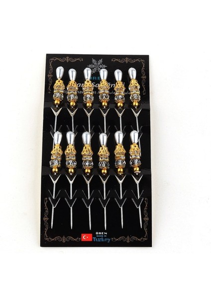 Hobi Dünya Inci Başlı Kristal Boncuklu Eşarp Iğnesi 12 Adet fiyatları