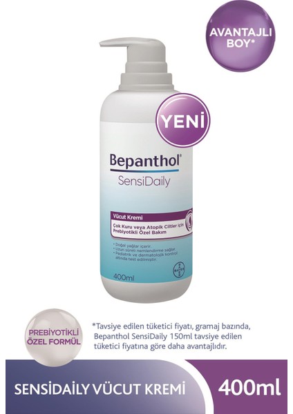 Sensidaily 400 ml 2'li Avantajlı Paket