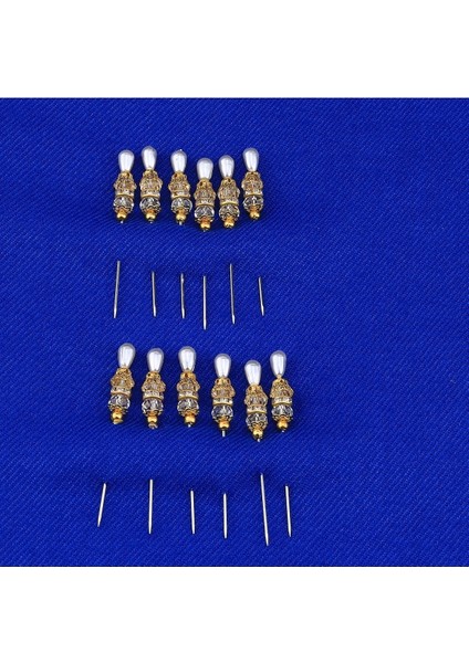 Hobi Dünya Inci Başlı Kristal Boncuklu Eşarp Iğnesi 12 Adet fırsatları