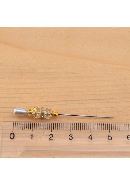 Hobi Dünya Inci Başlı Kristal Boncuklu Eşarp Iğnesi 12 Adet indirimleri