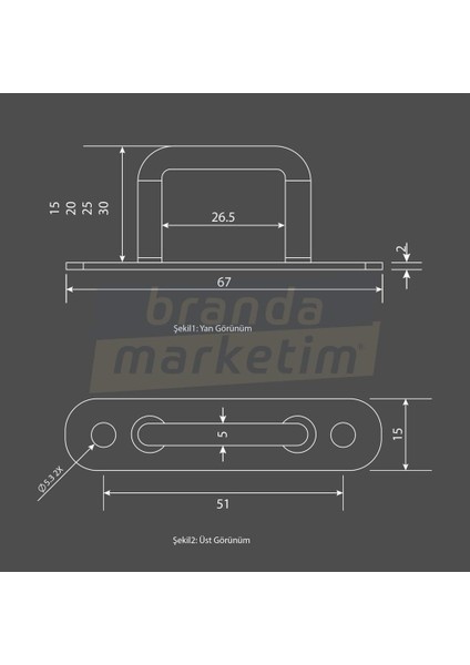 Branda Köprüsü 32 Mm-10 Adet