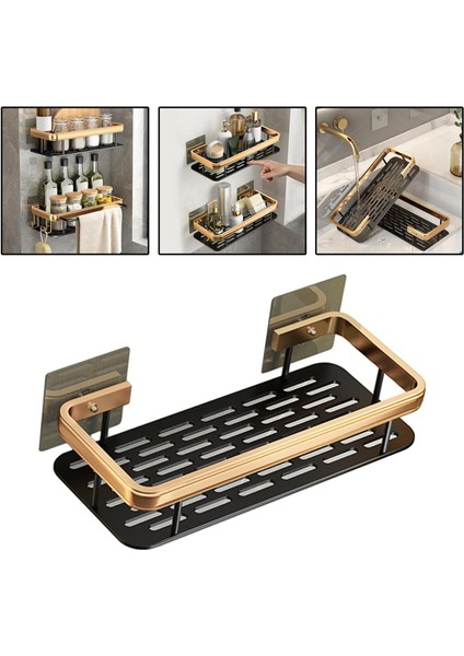 Duvara Monte Yapıştırıcı Caddy Banyo Raf Tuvalet Tuvalet 1 Adet Set (Yurt Dışından) modelleri