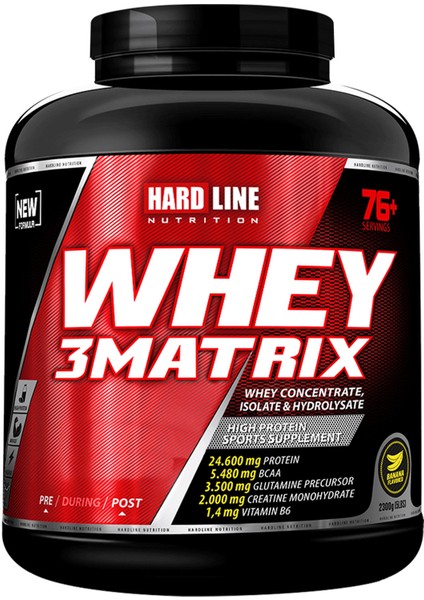 Hardline Whey 3Matrix 2300 Gr + Progainer 5000 Gr + Nox 2 Kombinasyonu