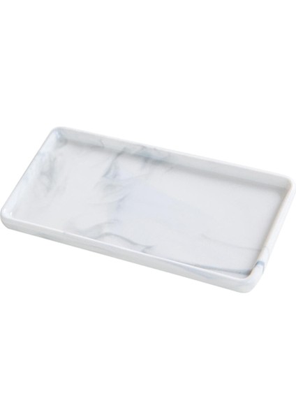 Mermer Vanity Tepsi Ev Yemek Odası Için Modern Dikdörtgen Ev Taşıma Hediyesi Gri Küçük (Yurt Dışından) indirimleri