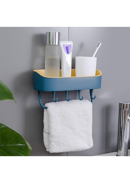 Duvara Monte Duş Caddy Otel Için 5 Kanca Rafı Tutucular ile Yumruk Yok (Yurt Dışından) fiyatları