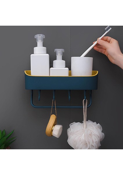 Duvara Monte Duş Caddy Otel Için 5 Kanca Rafı Tutucular ile Yumruk Yok (Yurt Dışından) modelleri