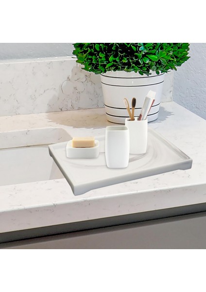 Nordic Tuvalet Vanity Tepsisi Reçine Havlu Mutfak Beyaz Için Tepsiye Servis Tepsisi (Yurt Dışından) indirimleri