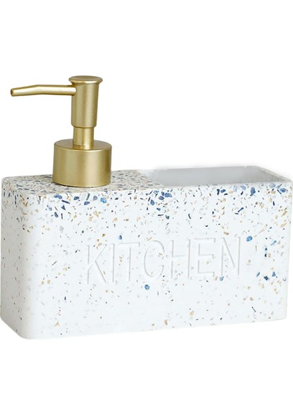 Sabun Dağıtıcı ve Aksesuarlar Mutfak Çanak Sünger ve Fırçalar Için Depolama Mavi Mermer (Yurt Dışından)