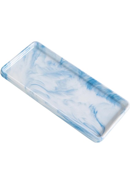 Mermer Baskı Tepsisi Klasik Ev Yemek Odası Ev Teslim Hediye Mavi Küçük (Yurt Dışından) fiyatları