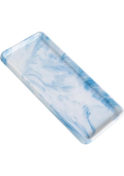 Mermer Baskı Tepsisi Klasik Ev Yemek Odası Ev Teslim Hediye Mavi Küçük (Yurt Dışından) fırsatları