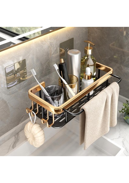 Duvara Monte Yapıştırıcı Caddy Banyo Raf Tuvalet Tuvalet 1 Adet Kanca Çubuğu (Yurt Dışından) fırsatları