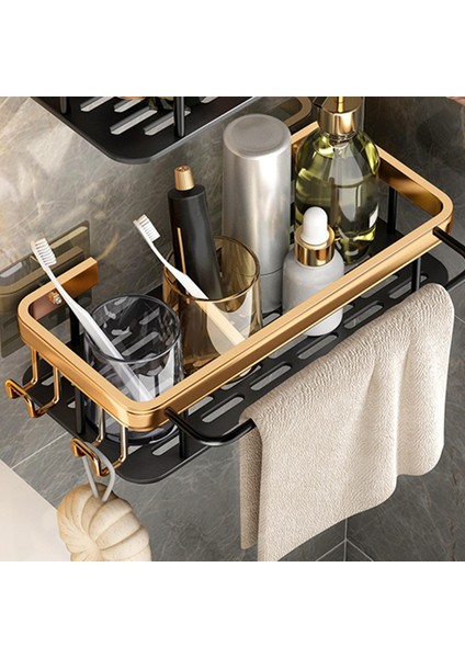 Duvara Monte Yapıştırıcı Caddy Banyo Raf Tuvalet Tuvalet 1 Adet Kanca Çubuğu (Yurt Dışından) indirimleri