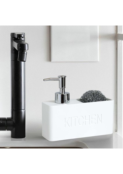 Sabun Dispenser ve Aksesuarlar Mutfak Çanak Sünger ve Fırçalar Için Depolama Beyaz (Yurt Dışından) indirimleri