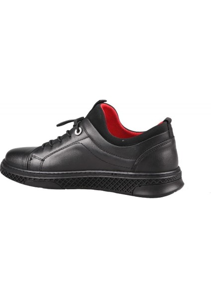 3Y9166 Hakiki Deri Siyah Erkek Günlük Ayakkabı fırsatları