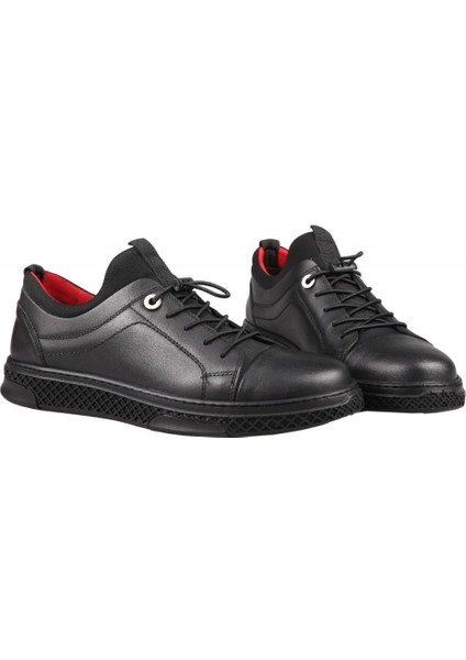 3Y9166 Hakiki Deri Siyah Erkek Günlük Ayakkabı indirimleri
