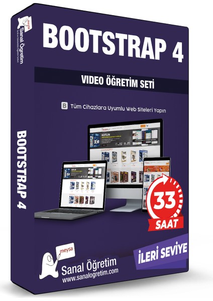 Sanal Öğretim Bootstrap 4 - İleri Seviye Video Ders Eğitim Seti