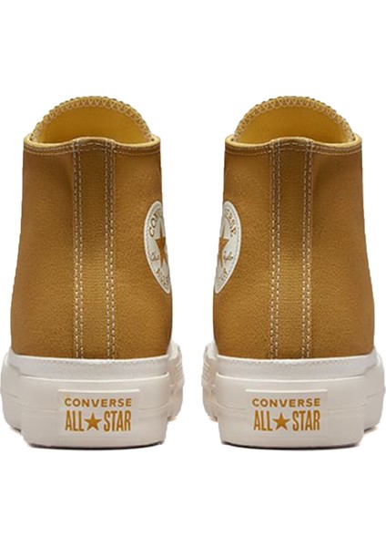 Chuck Taylor All Star Lift Platform Workwear Textiles Kadın Platformlu Günlük Ayakkabı A04363C Sarı