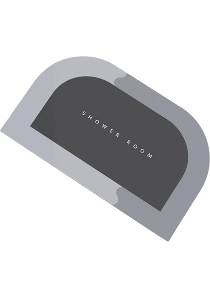 Diyatom Çamur Yumuşak Banyo Halı Diatomit Pad Su Emici Kalın Duş Mat Gri Gri 45X75CM (Yurt Dışından)