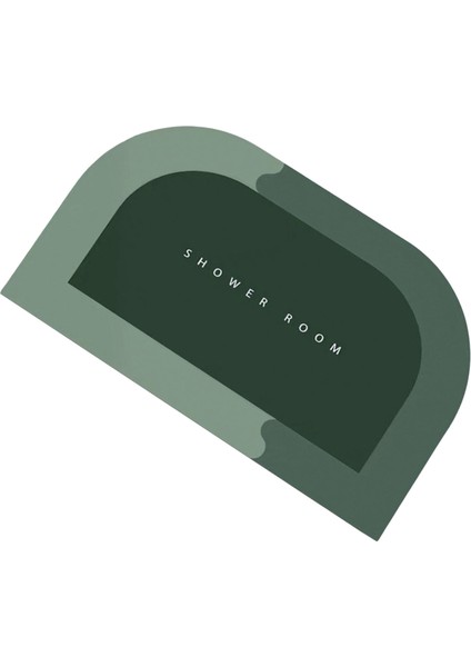 Diyatom Çamur Yumuşak Banyo Halı Diatomit Pad Su Emici Kalın Duş Mat Yeşil 45X75CM (Yurt Dışından)