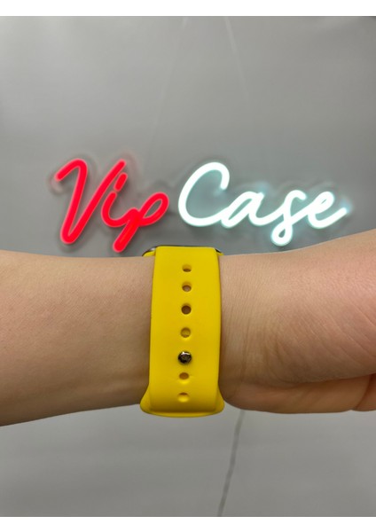 Vip Case Apple Watch Silikon Kordon 1/2/3/4/5/6/7/8/9/S E ve Ultra Serileri ile Uyumlu 42MM-44MM-45MM Uyumlu