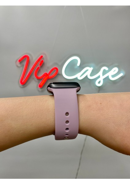 Vip Case Apple Watch Silikon Kordon 1/2/3/4/5/6/7/8/9/S E Serileri ile Uyumlu 38MM-40MM-41MM Uyumlu