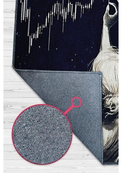 Anı Yakala Dokuma Tabanlı Yıkanabilir Trader Halısı