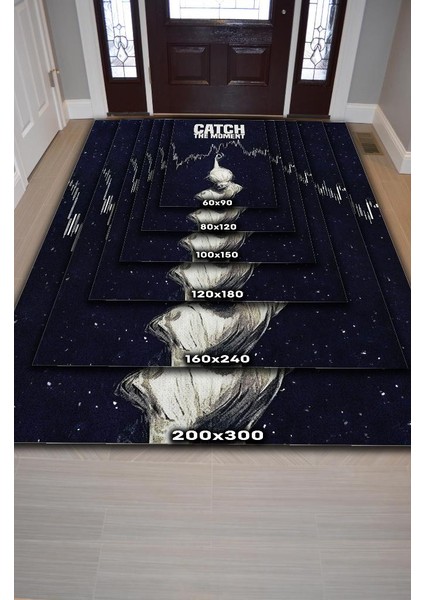 Anı Yakala Dokuma Tabanlı Yıkanabilir Trader Halısı