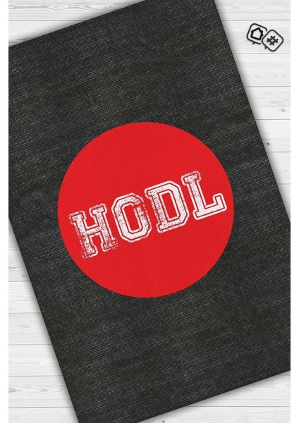 Hodl Dokuma Tabanlı Yıkanabilir Trader Halısı