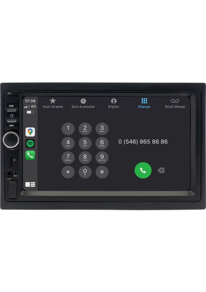 Volkswagen Transporter T5 (2004-2009) Android 12 Multimedya - 2 GB Ram - 32 GB Hafıza - Carplay CRV-4001X TRANSPORTER