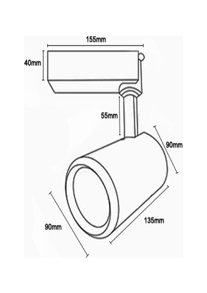 Beyaz Kasa Led Ray Spot 35 Watt indirimleri