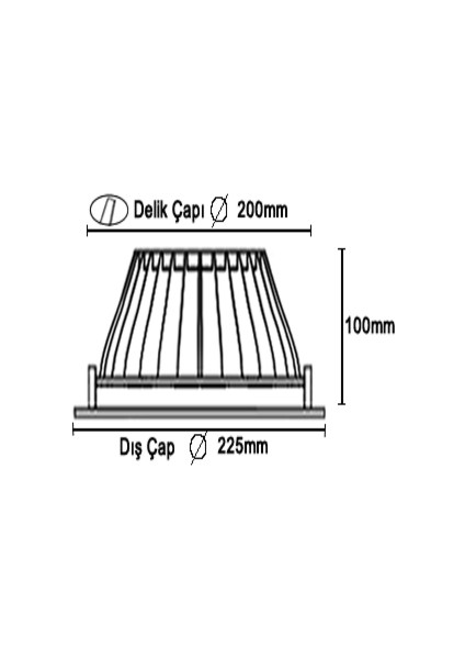 Sıva Altı Cob Led 60 Watt 4000 Kelvin Beyaz indirimleri