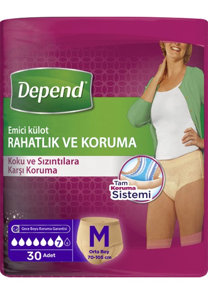 Emici Külot Lohusa Pedi Kadın M Beden 30 Adet