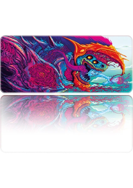 Hyper Beast  Mouse Pad Büyük Boy Gaming Oyuncu Xl 70x30 Açık Mavi