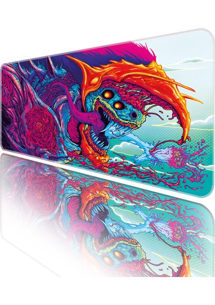 Mouse Pad Büyük Boy Renkli Gaming Oyuncu Xxl 90X40 Hyper Beast