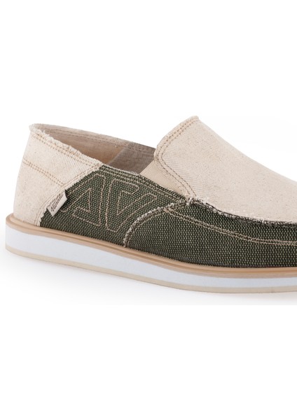 Linen Espadril 1331 Keten Erkek Ayakkabı Bej-Haki modelleri
