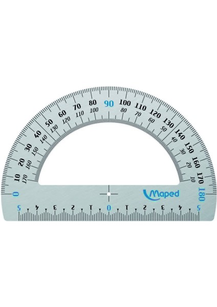 129200 12 cm Alüminyum Açı Ölçer 180°