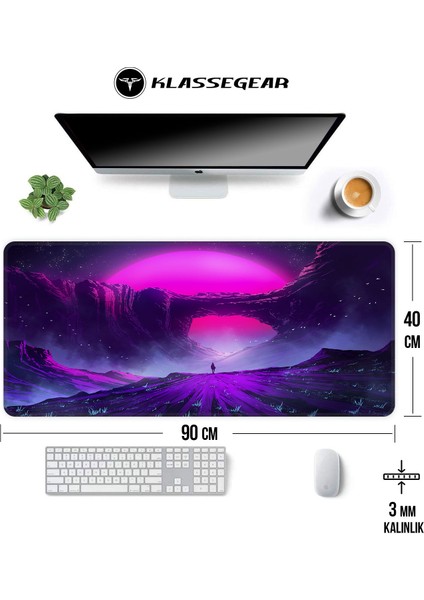 Pro 90x40 Cm Xxl Gaming Oyuncu Mouse pad MousePad Lunar Majesty