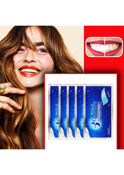 5 Adet Diş Beyazlatma Bandı 3D White Professional Effects Diş Beyazlatma Bantları