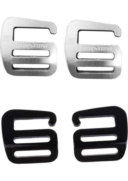 4 Adet 1 Inç G Kanca Açık Dokuma Toka Kayış 25MM Siyah Gümüş (Yurt Dışından)