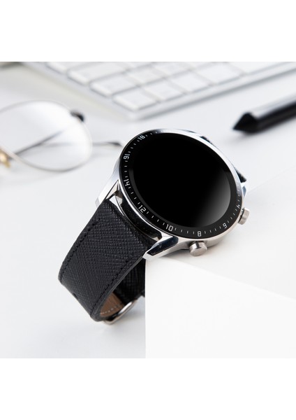 Huawei Watch Siyah Deri Kordon Watch GT5 / GT4 Gt 2 3 4 5 Pro 46mm Gt2 E Gt2e Gt2pro Gt3 Pro Gt3pro Se 2e Elite Huawei Watch 4 Pro Ultimate Deri Kordon Kayış 46 22mm