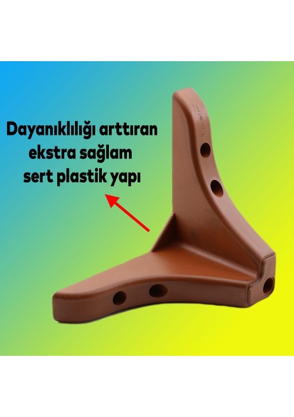 Rose Lüks Mobilya Kanepe Tv Ünitesi Koltuk Ayağı 9.5 Cm Ahşap Desenli Baza Ayakları (4 Adet)