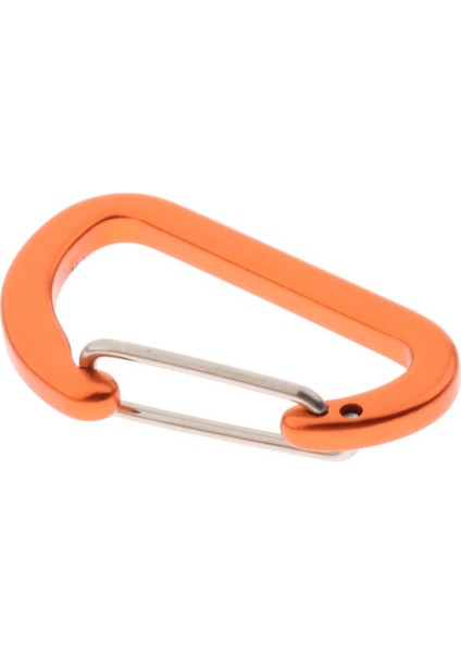 4mm Mini Alüminyum Alaşım Karabiner Açık D Şekli, 1.57 x 0.96 Inç Kumlu Turuncu (Yurt Dışından)