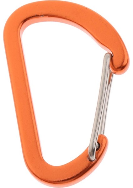 4mm Mini Alüminyum Alaşım Karabiner Açık D Şekli, 1.57 x 0.96 Inç Kumlu Turuncu (Yurt Dışından) fırsatları