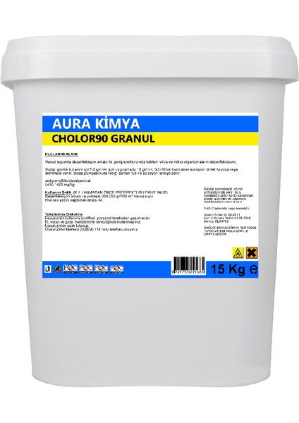 Toz Klor % 56 15 kg Crystal Pool