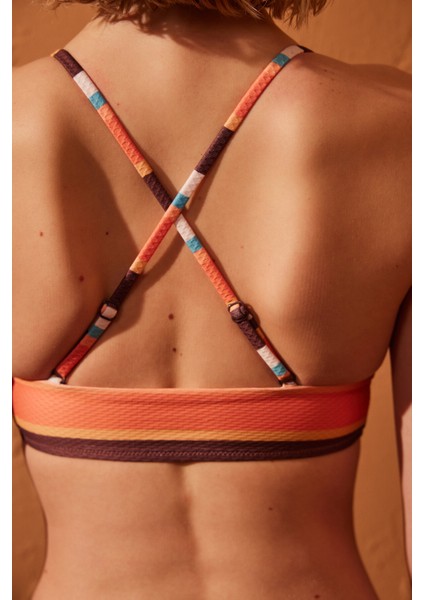 Brisa Bralet Çizgili Bikini Üstü