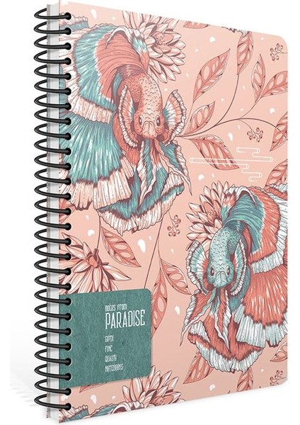 Spiralli Sert Kapak Çizgili Defter 17X24 120 Yp